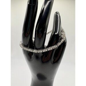 Sterling Silver 925 CZ Tennis Bracelet 8.6g 7.75”